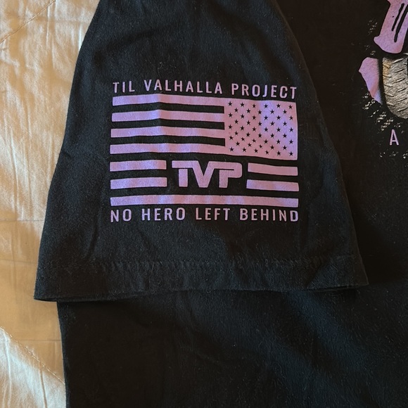Til Valhalla Project Apparel Company (TVP), 4X Large, Black & Purple T-shirt - Picture 3 of 5